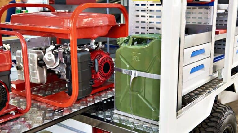 generator and canister with fuel