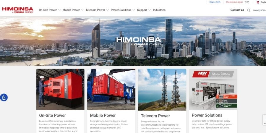 Generator for on-site power and mobile power solutions at Deepblue, telecom and industrial power systems, reliable backup power equipment for commercial use.