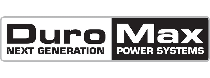 Gasoline generator manufacturing company logo, showcasing DuroMax Power Systems, a leading brand in the generator industry for 2026.